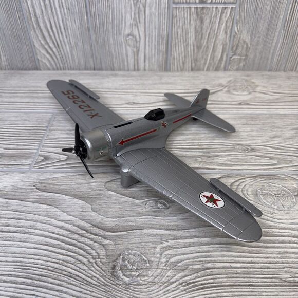 Wings of Texaco 1932 Northrop Gamma DIE-CAST METAL BANK Silver 2nd in Series - Picture 2 of 15
